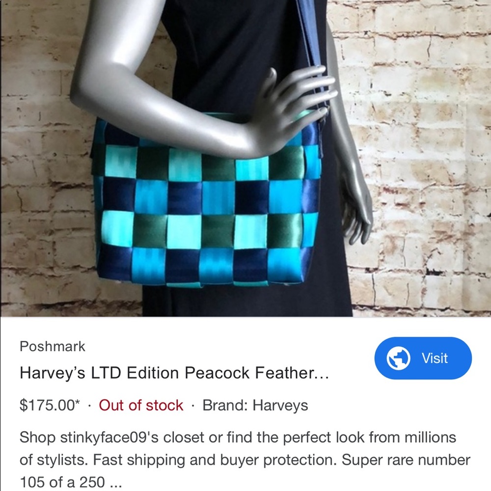 In the need, harveys peacock seatbelt bag & wallet